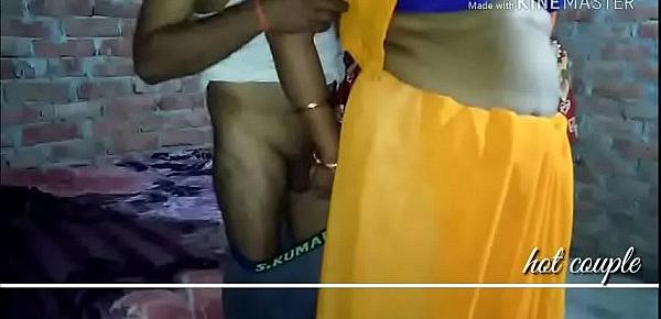  hot desi bhabhi in yallow saree peticoat and blue bra panty fucking hard leaked mms